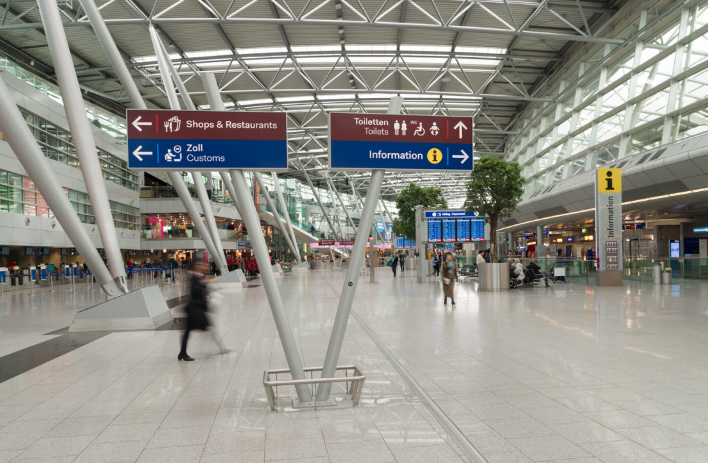 Flughafen Düsseldorf.